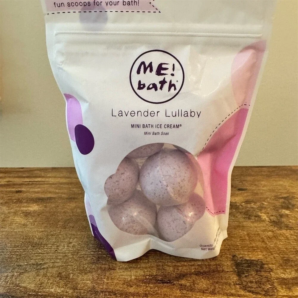 ME! Bath Lavender Lullaby Mini Bath Fizzies Purple Resealable Pouch